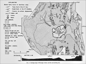 Geologic map of Menengai volcano and the surrounding area. (From: Leat et al., 1984)